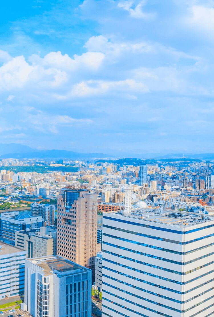 福岡市街の景色